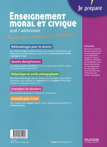 Enseignement moral et civique. Oral / admission Professeur des écoles  Edition 2020-2021