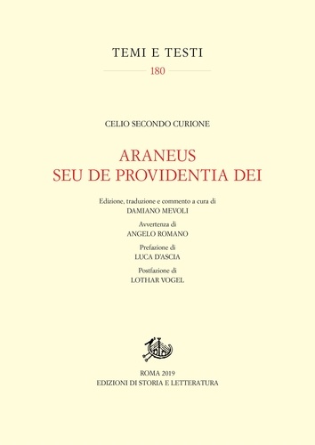 Celio Secondo Curione et Damiano Mevoli - Araneus seu de Providentia Dei.