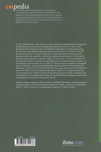 Lire des romans du 19e siècle à la fin du secondaire. Entre contextualisation et actualisation