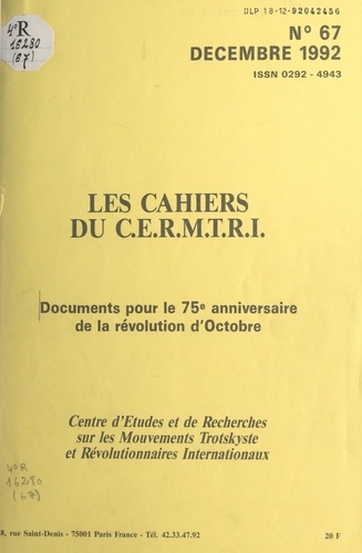 Documents pour le 75e anniversaire de la Révolution d'Octobre