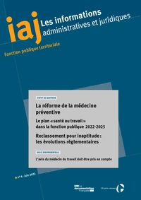 IAJ : La réforme de la médecine préventive - Juin 2022