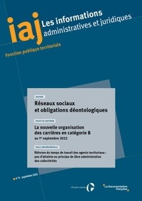  Centre interdépartemental de g - IAJ : Réseaux sociaux et obligations déontologiques - Septembre 2022.