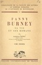  Centre national de la recherch et Gabrielle Buffet - Fanny Burney (1) - Sa vie et ses romans.