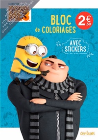  Centum Books - Minions : mon bloc de coloriages avec stickers.