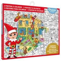 Cherche et trouve géant à colorier - lutins farceurs - avec une vraie loupe !