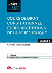 Cours de droit constitutionnel et institutions de la Ve République