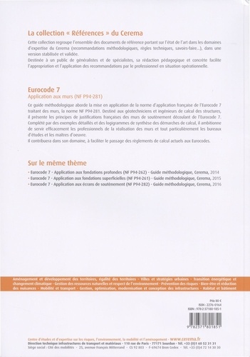 Eurocode 7. Application aux murs (NF P94-281)