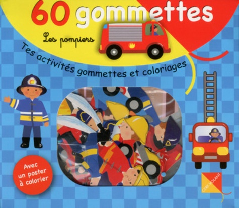 Les pompiers - 60 gommettes de Cerf-Volant - Livre - Decitre
