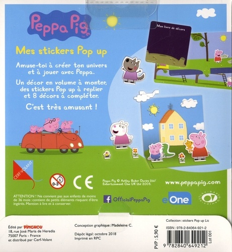 Mes stickets pop'up Peppa Pig