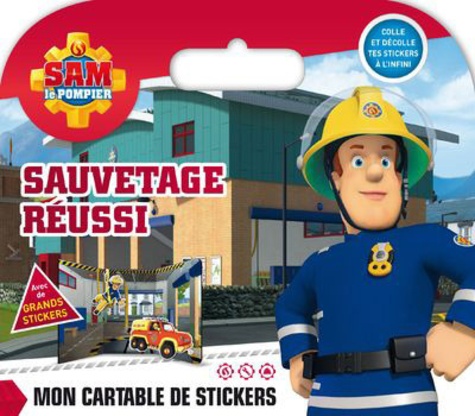  Cerf-Volant - Sam le pompier, sauvetage réussi - Mon cartable de stickers.