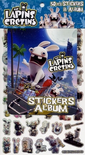  Cerf-Volant - The Lapins Crétins - 50 stickers + album.