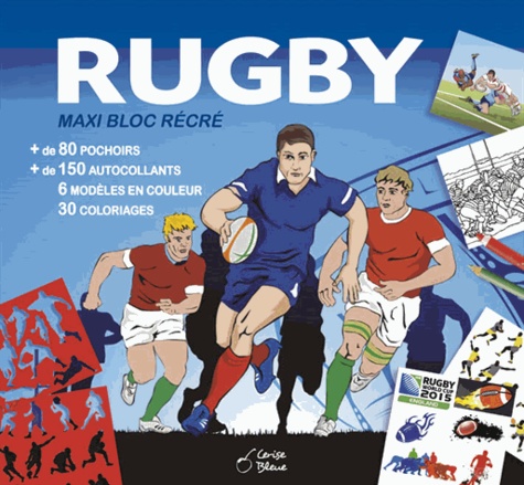  Cerise bleue - Rugby - Maxi bloc récré.