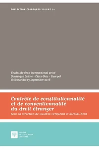 Contrôle de constitutionnalité et de conventionnalité du droit étranger