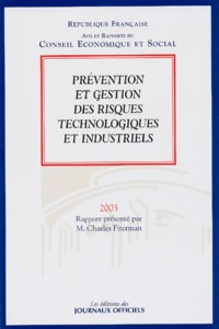 Prévention et gestion des risques technologiques et industriels