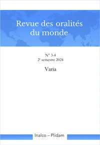 Revue des oralités du monde N. 3-4