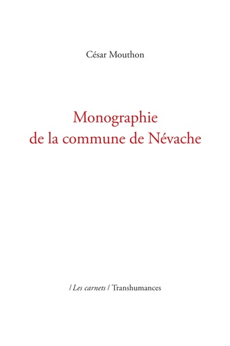 Monographie de la commune de Névache