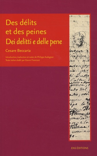 Des délits et des peines. Edition bilingue français-italien