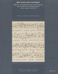 Quel texte sous la musique ?