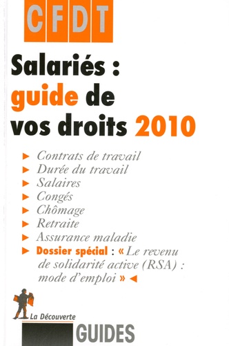  CFDT - Salariés : guide de vos droits.
