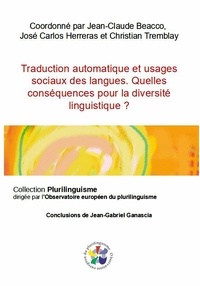 Ch. Tremblay, J. C. J.-C. Beacco - Traduction automatique et usages sociaux des langues.