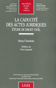 La caducité des actes juridiques
