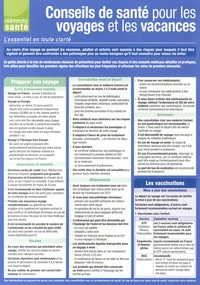 Conseils de santé pour les voyages et les vacances