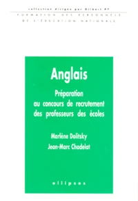 Anglais. Preparation Au Concours De Recrutement Des Professeurs Des Ecoles