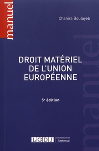 E book pdf download gratuit Droit matériel de l'Union européenne