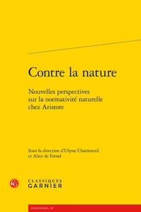 Contre la nature