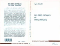 Des idées critiques en Chine ancienne