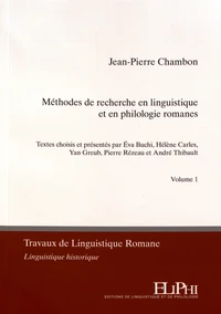 Méthodes de recherche en linguistique et en philologie romanes