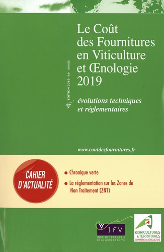  IFV - Le Coût des fournitures en viticulture et en oenologie 2019 : .