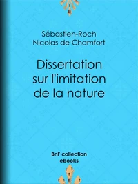 Dissertation sur l'imitation de la nature