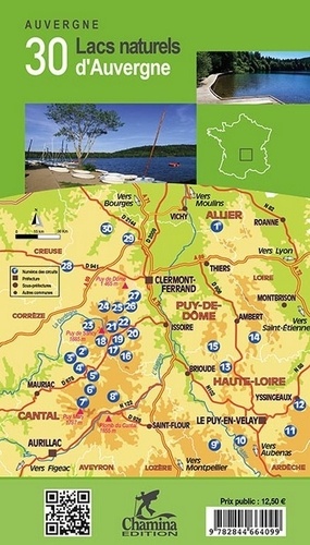 30 lacs naturels d'Auvergne. Balades à pied