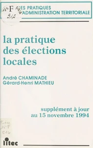 La pratique des élections locales