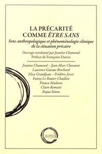 La précarité comme être sans