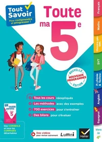 Tout savoir 5e - Tout en un - Nouveaux programmes