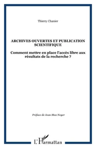 Archives ouvertes et publication scientifique