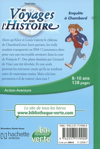 Nos voyages dans l'Histoire Tome 1 Enquête à Chambord