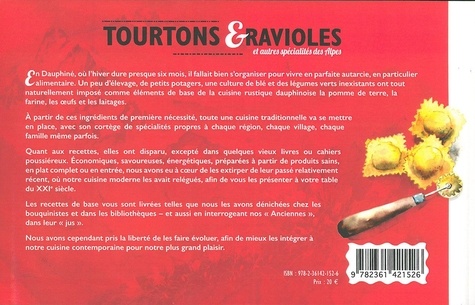 Tourtons & ravioles et autres spécialités des Alpes