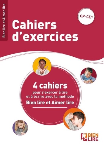 Cahiers d'exercices Bien lire et aimer lire. 4 cahier pour s'exercer à lire et à écrire. CP-CE1