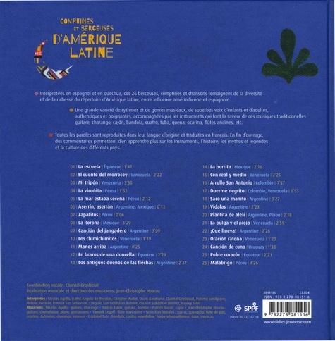 Comptines et berceuses d'Amérique latine  avec 1 CD audio MP3