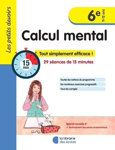 Calcul mental 6e  Edition 2023