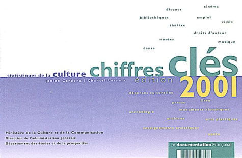 Chantal Lacroix et Jeannine Cardona - Statistiques de la culture. - Chiffres clés 2001.