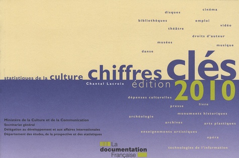 Chantal Lacroix - Statistiques de la culture - Chiffres clés 2010.