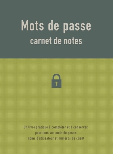 Chantecler - Carnet de notes - Mots de passe.