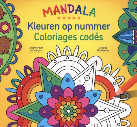 Mandala. Coloriages codés