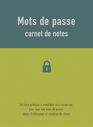  Chantecler - Mots de passe - Carnet de notes.