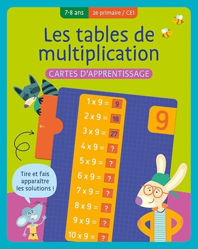 Les tables de multiplication. Cartes d'apprentissage