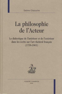 La philosophie de l'acteur